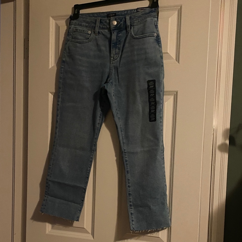 J. Crew Factory Women's Straight Leg Jeans - Light Blue